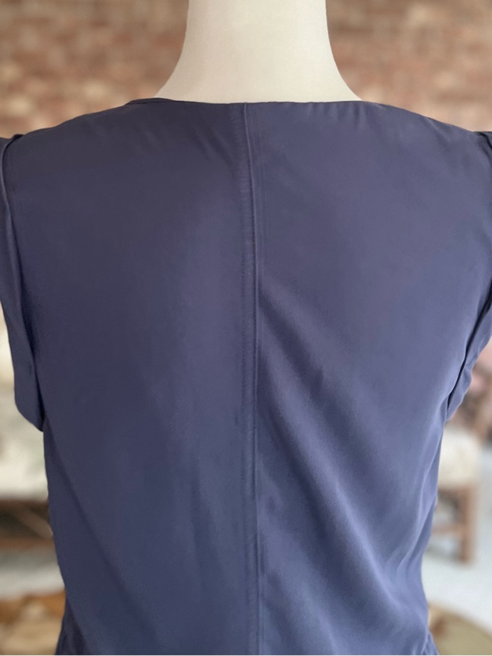 Alya Francesca’s Dress Blue Drawstring Waist Blouson Mini S Casual Travel - Picture 9 of 16